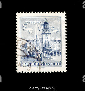 Austria Postage Stamp - Salzburg Stock Photo