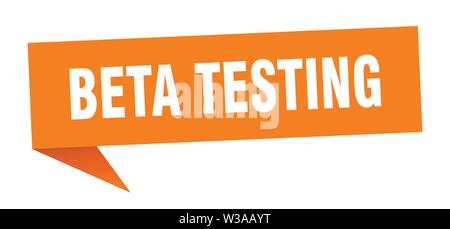 beta testing speech bubble. beta testing sign. beta testing banner Stock Vector