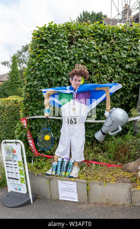 An exhibit at the Garstang Scarecrow Festival. Sir Andy Murray