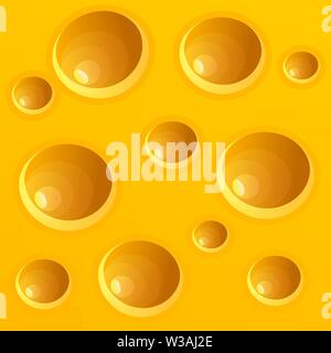 Vector Realistic Cheese Background. Texture Of Cheese Illustration Stock Vector