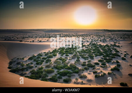 Beautiful Desert landscape view in Dammam Saudi Arabia Stock Photo