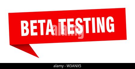beta testing speech bubble. beta testing sign. beta testing banner Stock Vector