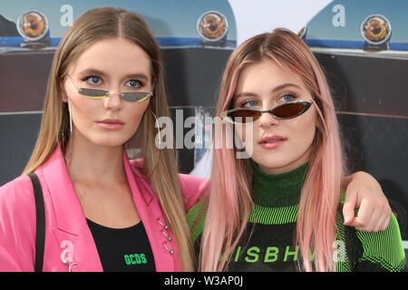 July 13, 2019 - Los Angeles, CA, USA - LOS ANGELES - JUL 13:  Ruby Carr, Natalia Panzarella, Bahari at the ''Fast & Furious Presents: Hobbs & Shaw'' Premiere at the Dolby Theater on July 13, 2019 in Los Angeles, CA (Credit Image: © Kay Blake/ZUMA Wire) Stock Photo