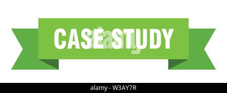 case study ribbon. case study isolated sign. case study banner Stock Vector