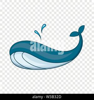 Whale icon, cartoon style Stock Vector