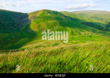 Landscape showing part of the Annandale Way in the Scottish Borders Scotland UK Stock Photo