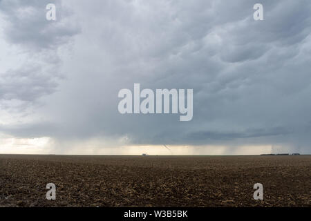 St Francis, Kansas, USA - June 29th, 2019: Cumulonimbus clouds and tornado Stock Photo