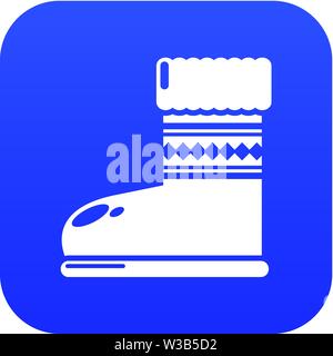 Ugg boots icon, simple black style Stock Vector