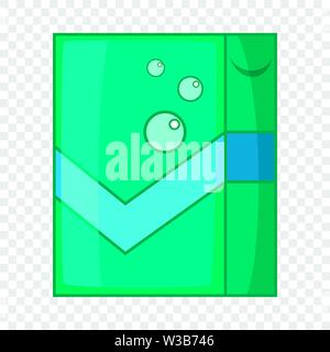 Shower curtains icon, cartoon style Stock Vector