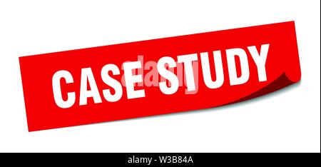 case study sticker. case study square isolated sign. case study Stock Vector