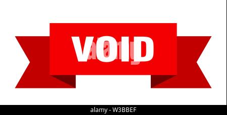 void ribbon. void isolated sign. void banner Stock Vector