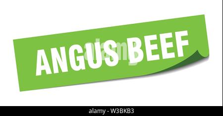 angus beef sticker. angus beef square isolated sign. angus beef Stock Vector