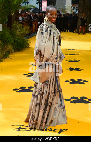 Florence Kasumba attending Disney's The Lion King European Premiere held in Leicester Square, London. Stock Photo