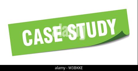 case study sticker. case study square isolated sign. case study Stock Vector