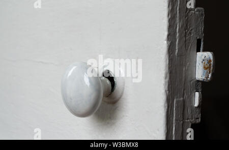 Broken Door Knob Stock Photo