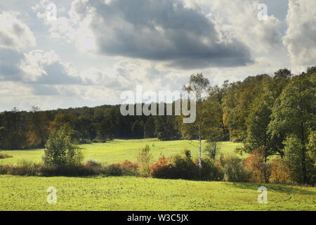 Landscape near Yasnaya Polyana - Bright Glade homestead. Tula oblast. Russia Stock Photo