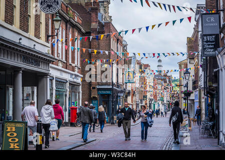 Rochester High Street, Rochester, Kent, England, UK Stock Photo