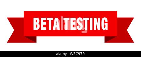 beta testing ribbon. beta testing isolated sign. beta testing banner Stock Vector