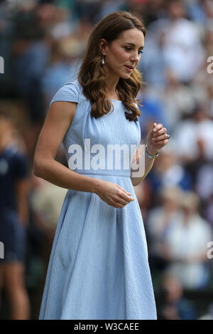 London, UK. 14th July 2019. Catherine, Duchess Of Cambridge, The Wimbledon Championships 2019, 2019 Credit: Allstar Picture Library/Alamy Live News Stock Photo