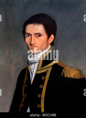 Portrait of Captain Matthew Flinders, RN, 1774-1814 by Toussaint Antoine De Chazal De Chamerel  (1770-1822), oil on canvas, 1806-7 Stock Photo