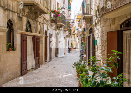 Scenic sight in Bari old town, Puglia (Apulia), southern Italy. Stock Photo