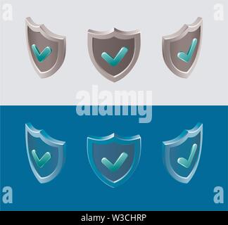 Security Shield Stock Vector
