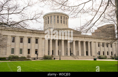 Columbus is the State Capital of Ohio Headquartered at the Government Statehouse Stock Photo