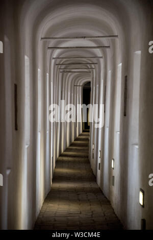 Passetto di Borgo, built in 1277 connected Castel Sant'Angelo to the Vatican and historically served as and escape route Stock Photo