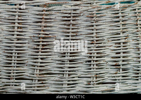 Seamless texture of basket surface. Pattern background. Wooden Vine Wicker straw Basket. handcraft weave texture natural wicker, texture basket, Detai Stock Photo