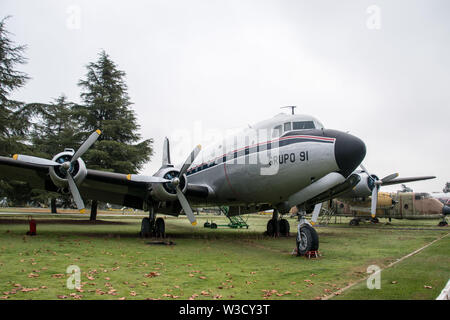 A Spanish Air Force C-54 Skymaster at the Museo de Aire Madrid, Spain Stock Photo