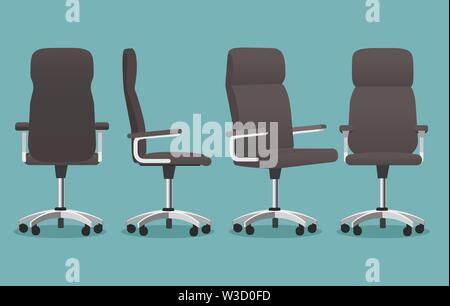 Empty office chair Stock Vector