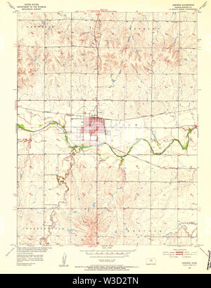 Osborne, Kansas, map 1953, 1:24000, United States of America by ...