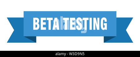 beta testing ribbon. beta testing isolated sign. beta testing banner Stock Vector