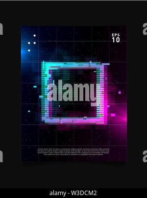 Retrowave vaporwave synthwave Laser grid and glowing black hole. Design ...