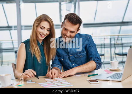 Web designers planning new website usability Stock Photo