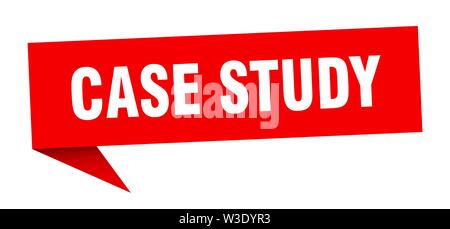 case study speech bubble. case study sign. case study banner Stock Vector