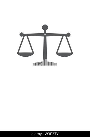 Scale icon on white background Stock Vector
