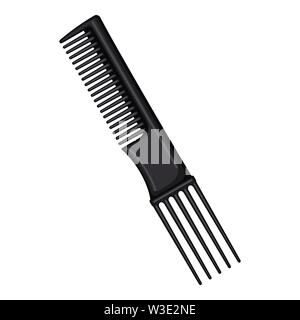 Cartoon black two side comb Stock Vector