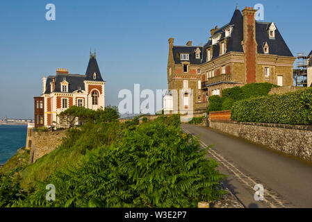 old ville in Dinard in Brittany. FranceDinard in Brittany. France Stock Photo