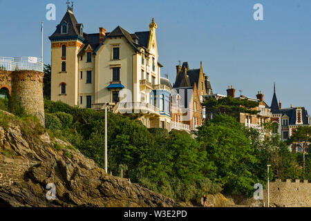 old ville in Dinard in Brittany. FranceDinard in Brittany. France Stock Photo