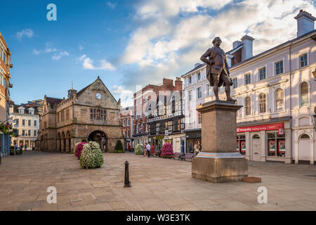 Robert Clive Statue, Shrewsbury Square, Shropshire, UK Stock Photo
