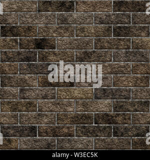 illustration Old Brick Wall Seamless Texture or Background Stock Photo