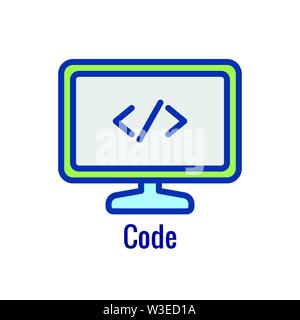 DevOps Icon - Dev Ops Icon Showing an part of the process Stock Vector