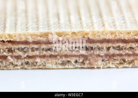 Extreme close up of waffle Stock Photo