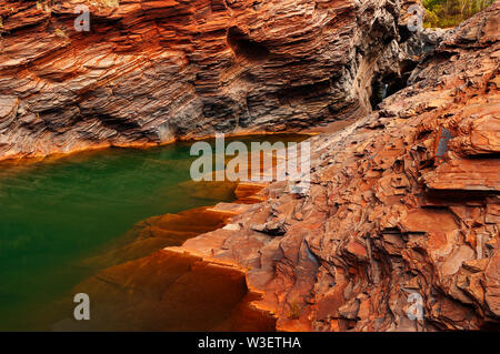 Karijini National Park is where the green water meets red rocks.