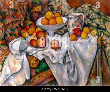 Paul Cézanne, Apples and Oranges, still life painting, 1895-1900 Stock Photo