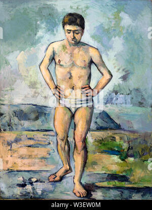 Paul Cézanne, The Bather, painting, 1885 Stock Photo