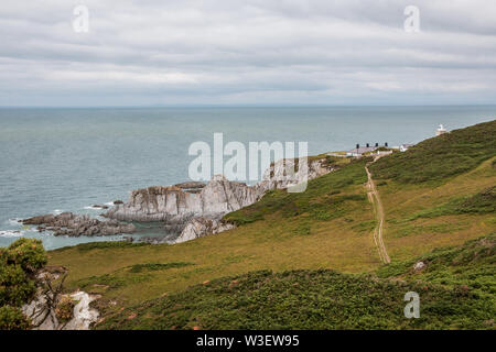 Noth devon south coast path Stock Photo