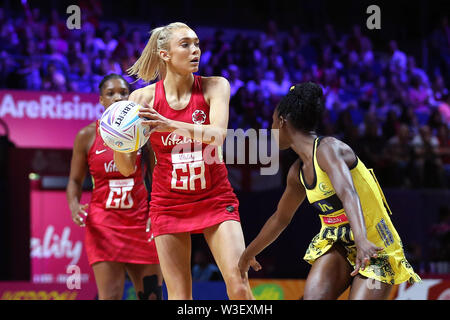 England's Helen Housby during the netball World Cup match at the M&S