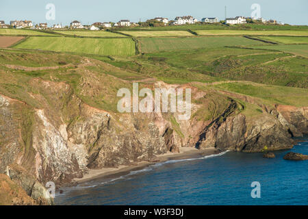 Dramatic scenery at Kynance Cove on the Lizard peninsula, Cornwall, England, United Kingdom, Europe Stock Photo